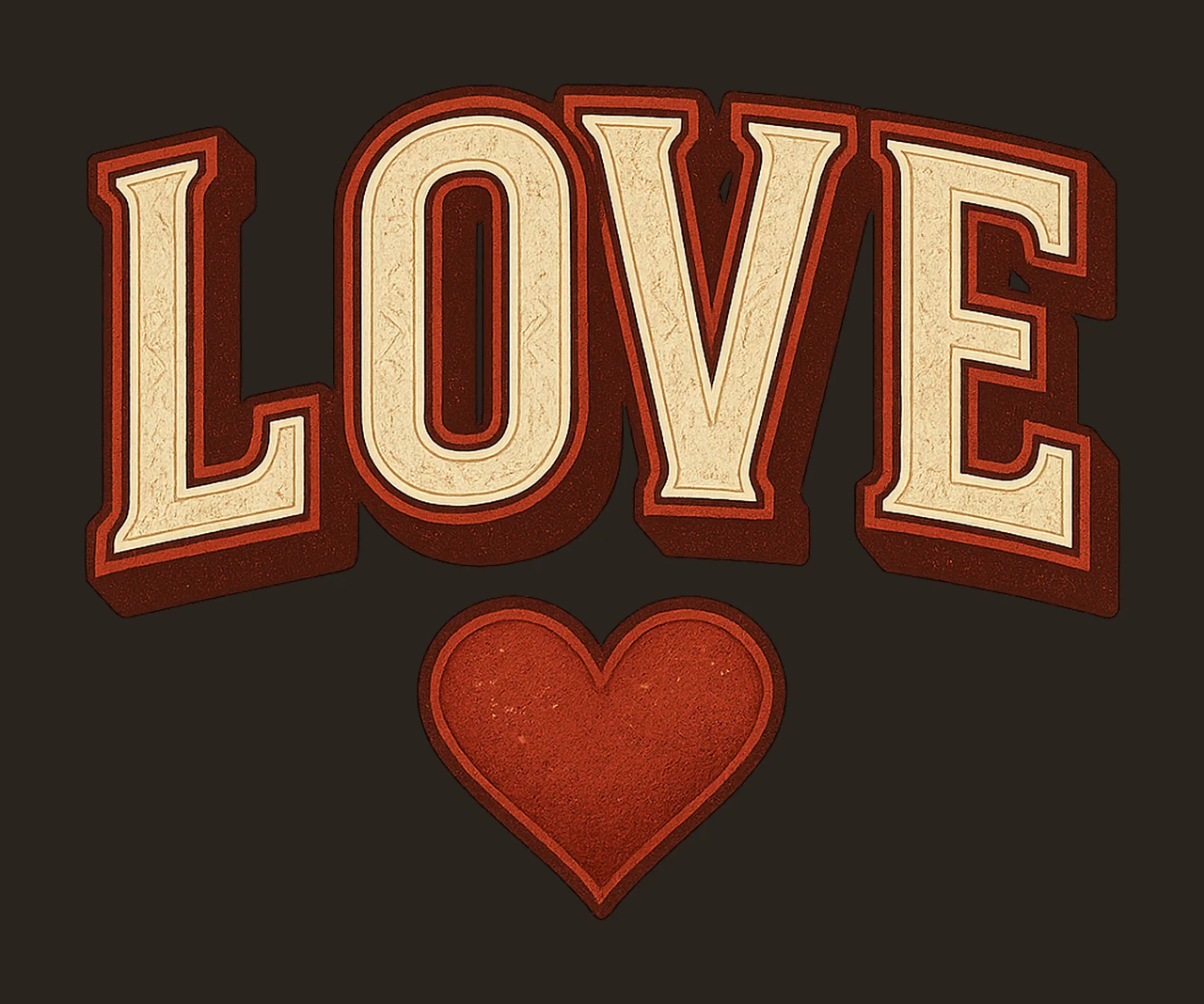 Love Varsity Love Valentine Sublimation Design Groovy Love contrast preview thumbnail