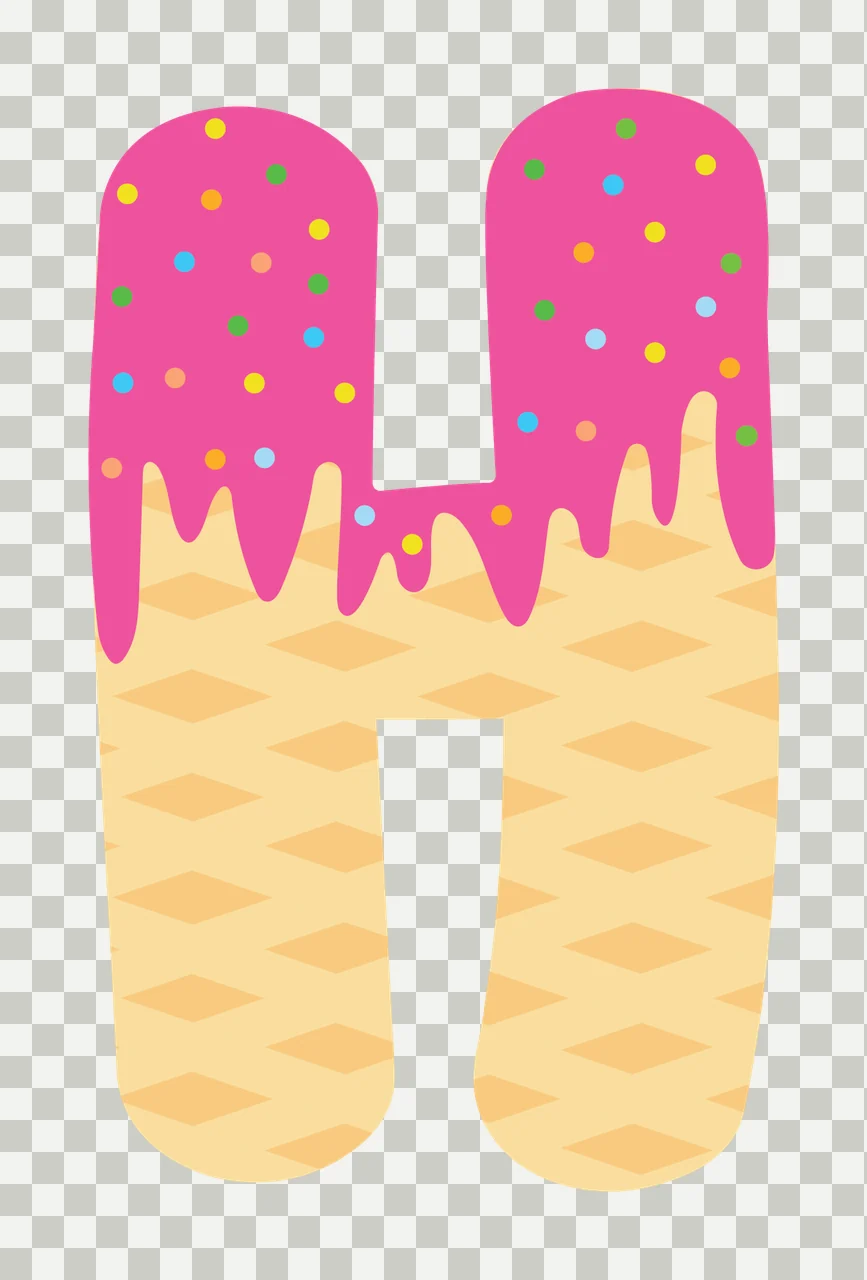 Ice Cream Font Character 32 scalable logo design icon transparency and detail preview thumbnail