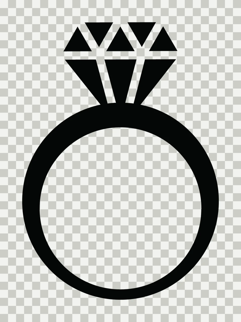 Ring With Accessory And Marriage In Black transparency and detail preview thumbnail