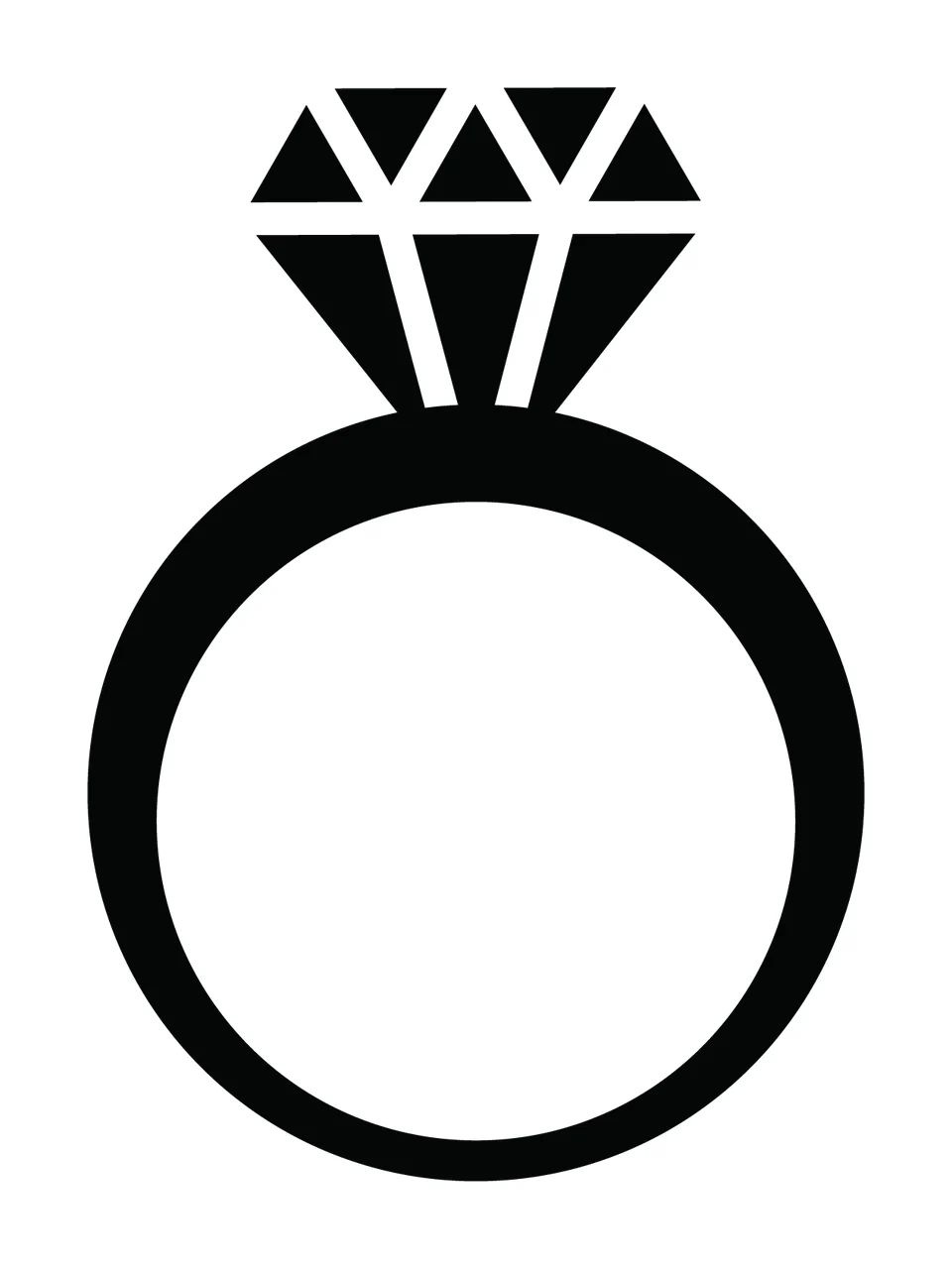 Ring With Accessory And Marriage In Black
