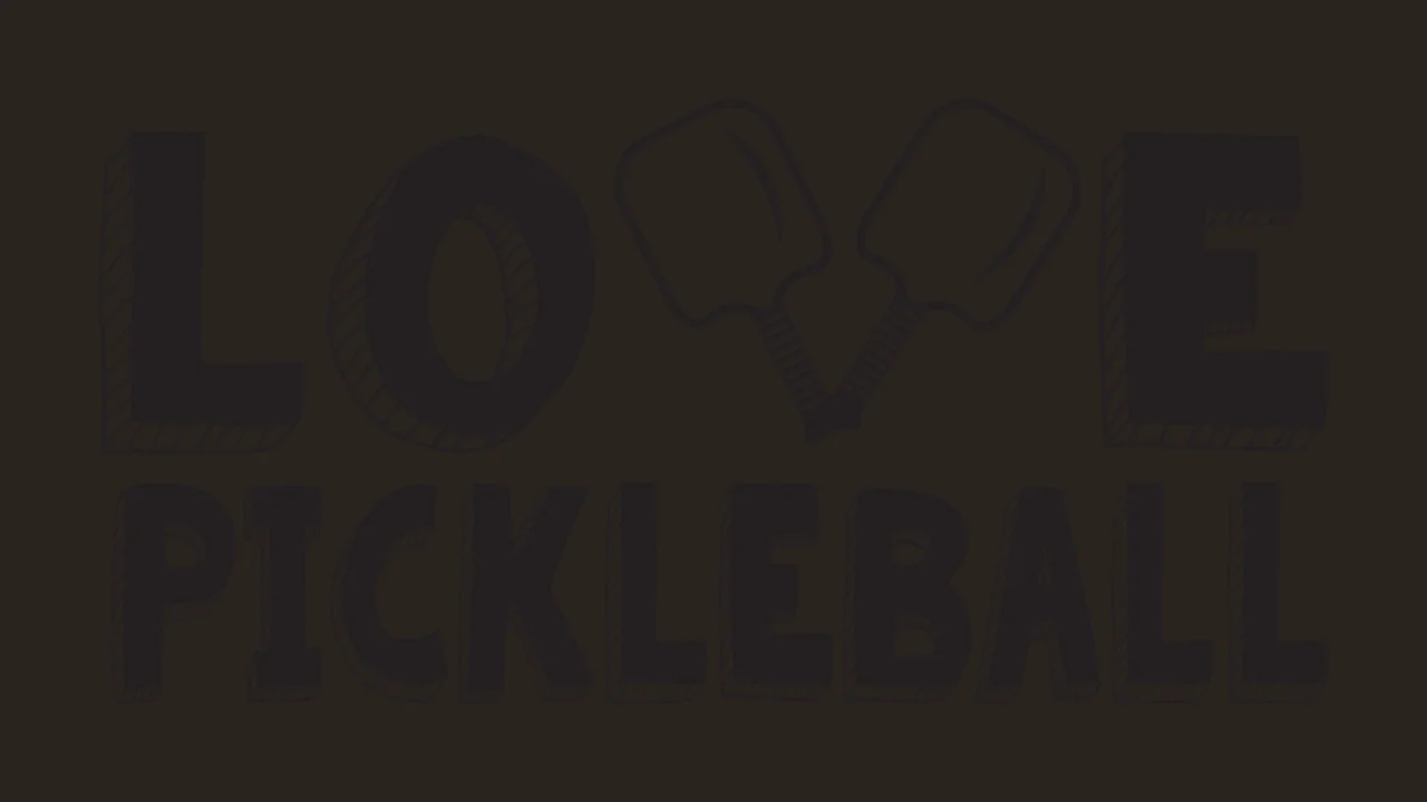 Love Pickleball Paddles Text Graphic Crossed bold typography contrast preview thumbnail