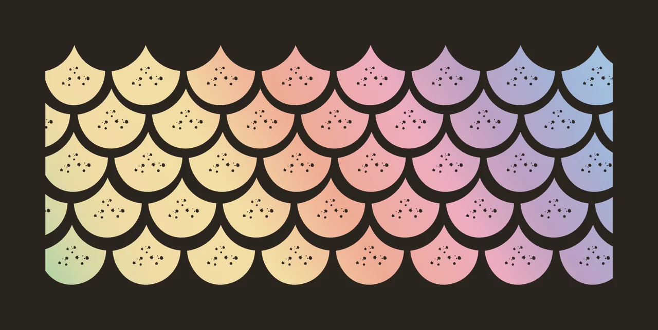 Can Glass Wrap Scales Pattern With White Dots repeat geometric contrast preview thumbnail