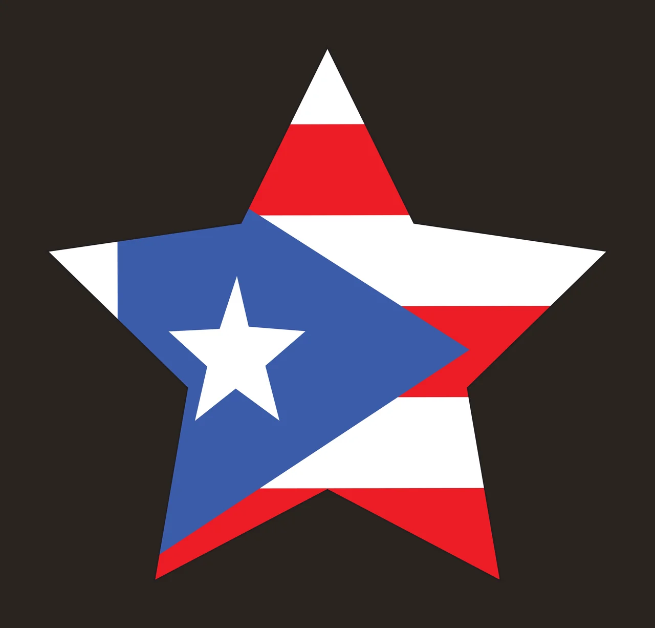 Star Symbol With Nested overlapping lines geometric black shape contrast preview thumbnail
