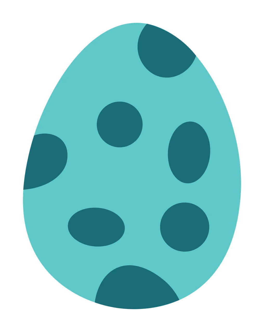 Simple Solid Black Oval Egg Shape On White silhouette minimalist