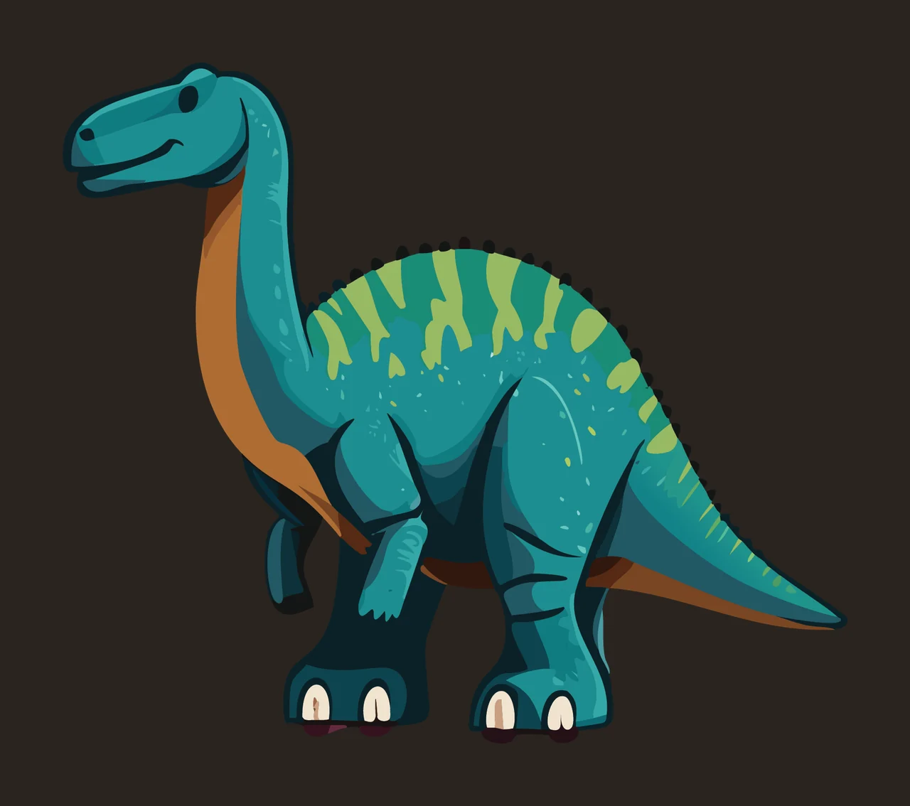 Dinosaur Black Outline Silhouette Standing minimalist plain contrast preview thumbnail