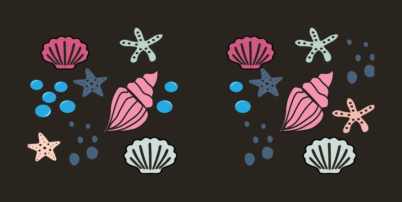 Sea Can Glass Wrap Seashells And Starfish Marine life dots contrast preview thumbnail