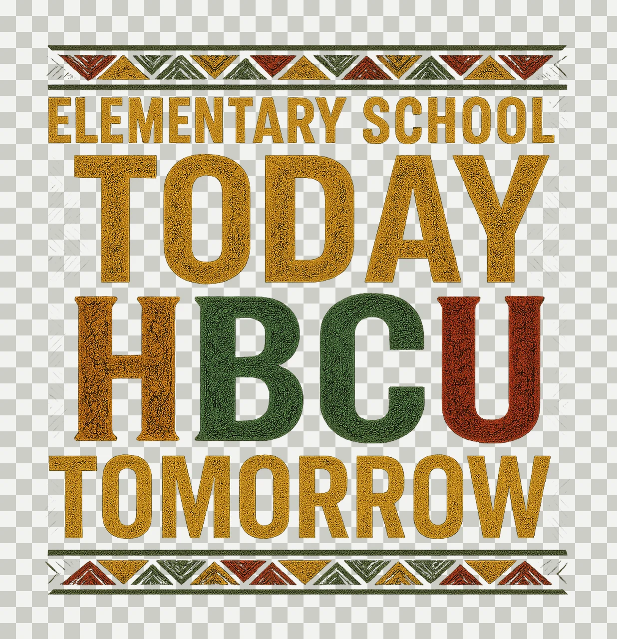 Elementary School Today HBCU Tomorrow Black History Month transparency and detail preview thumbnail