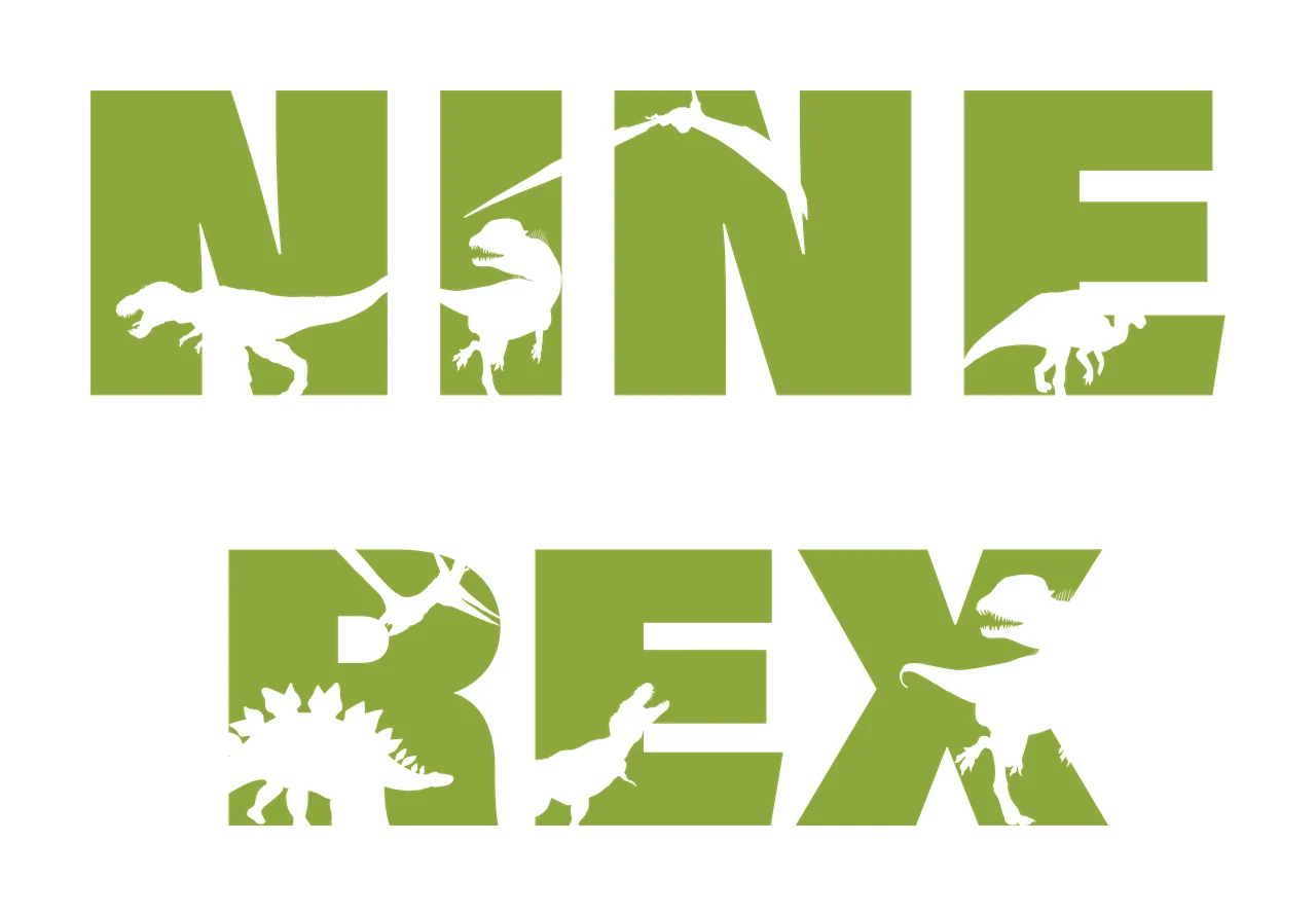 Dinosaur Text Filled With Dinosaurs negative space graphic Variation