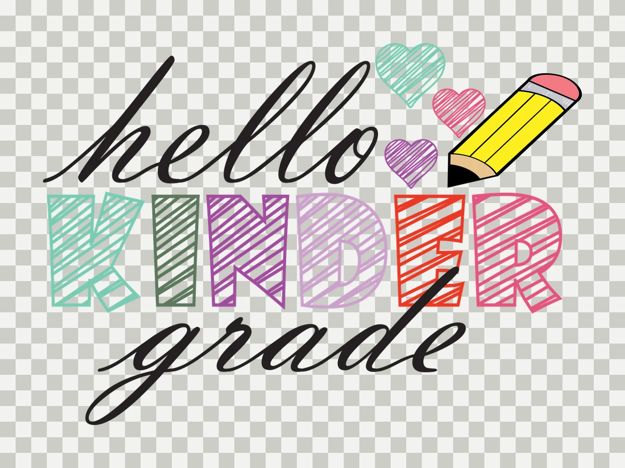 Grade Hello White Hello Kinder Grade Lettering writing heart transparency and detail preview thumbnail