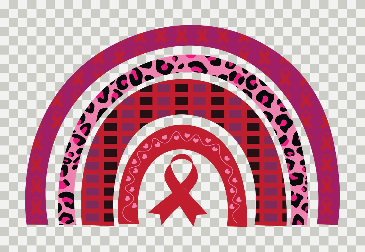Ribbon Rainbow Awareness Icon Graphic shape Curved display transparency and detail preview thumbnail