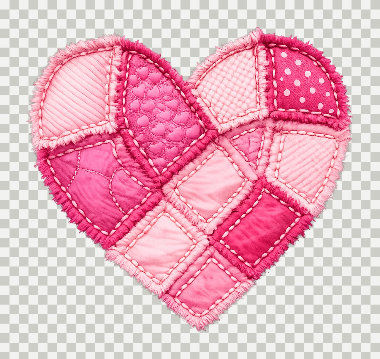 Valentine Heart Patchwork Trendy Valentine Sublimation Retro transparency and detail preview thumbnail