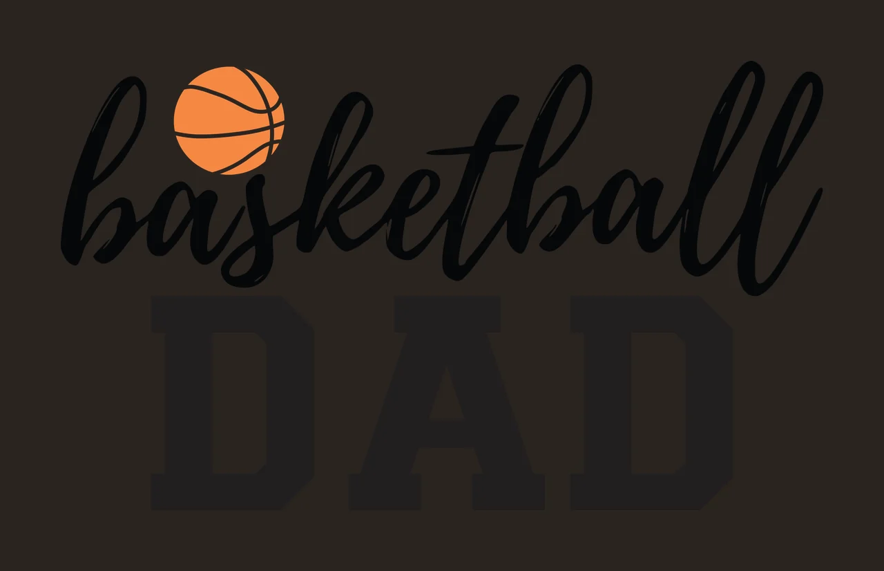 Basketball Dad Text With Ball Icon and typography minimalist graphic contrast preview thumbnail