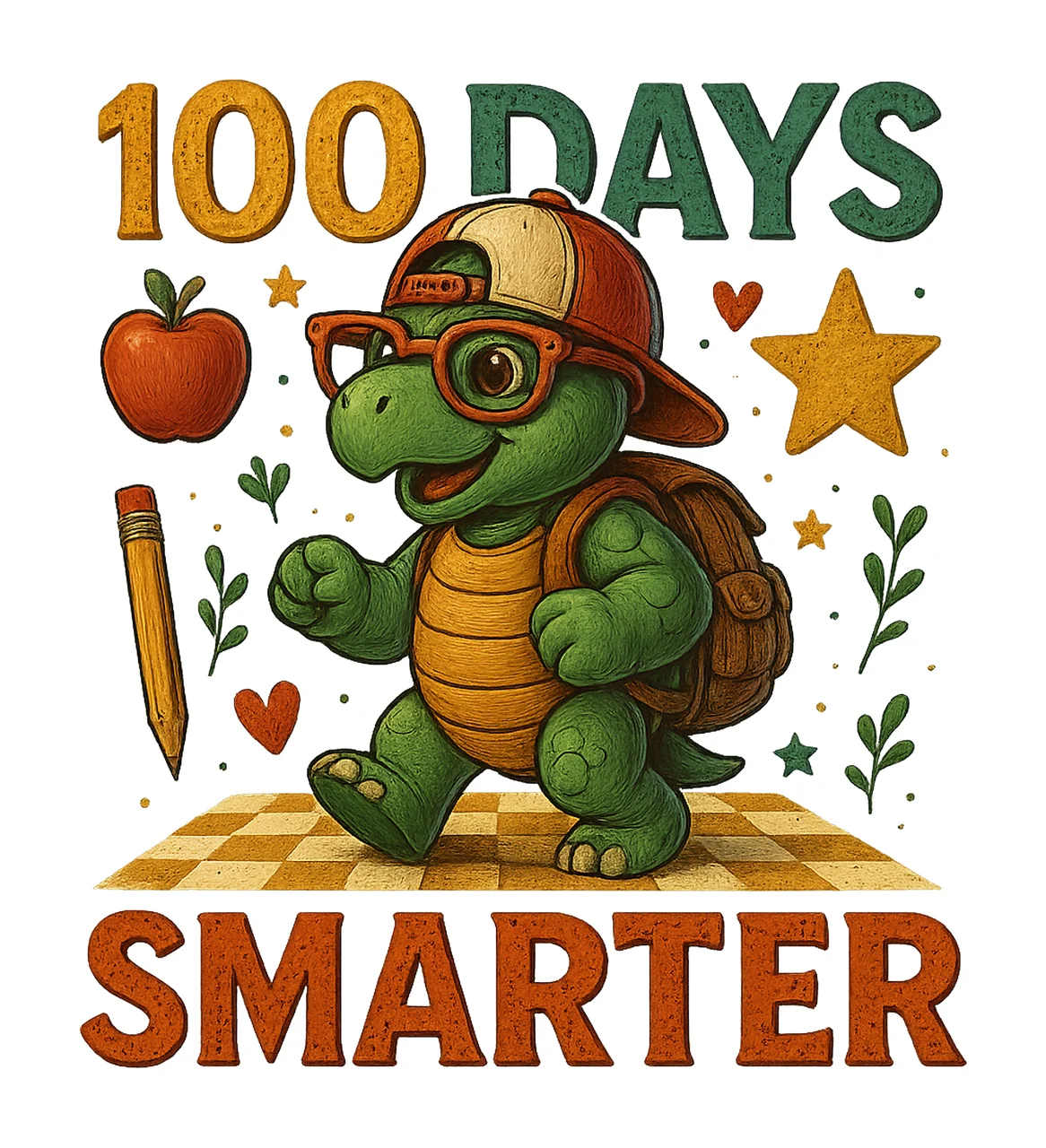 100 Days Smarter Dinosaur 100th Day School Sublimation Cute