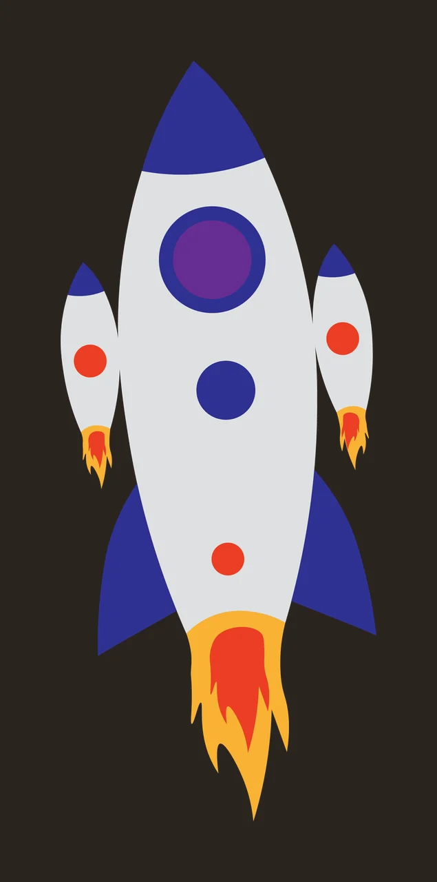 Space Black Silhouette Of A Rocket Ship fins transportation contrast preview thumbnail