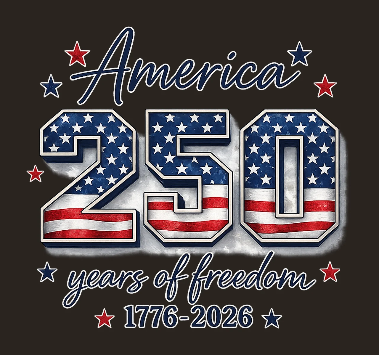 USA 250th Anniversary America 1776 Patriotic Sublimation contrast preview thumbnail
