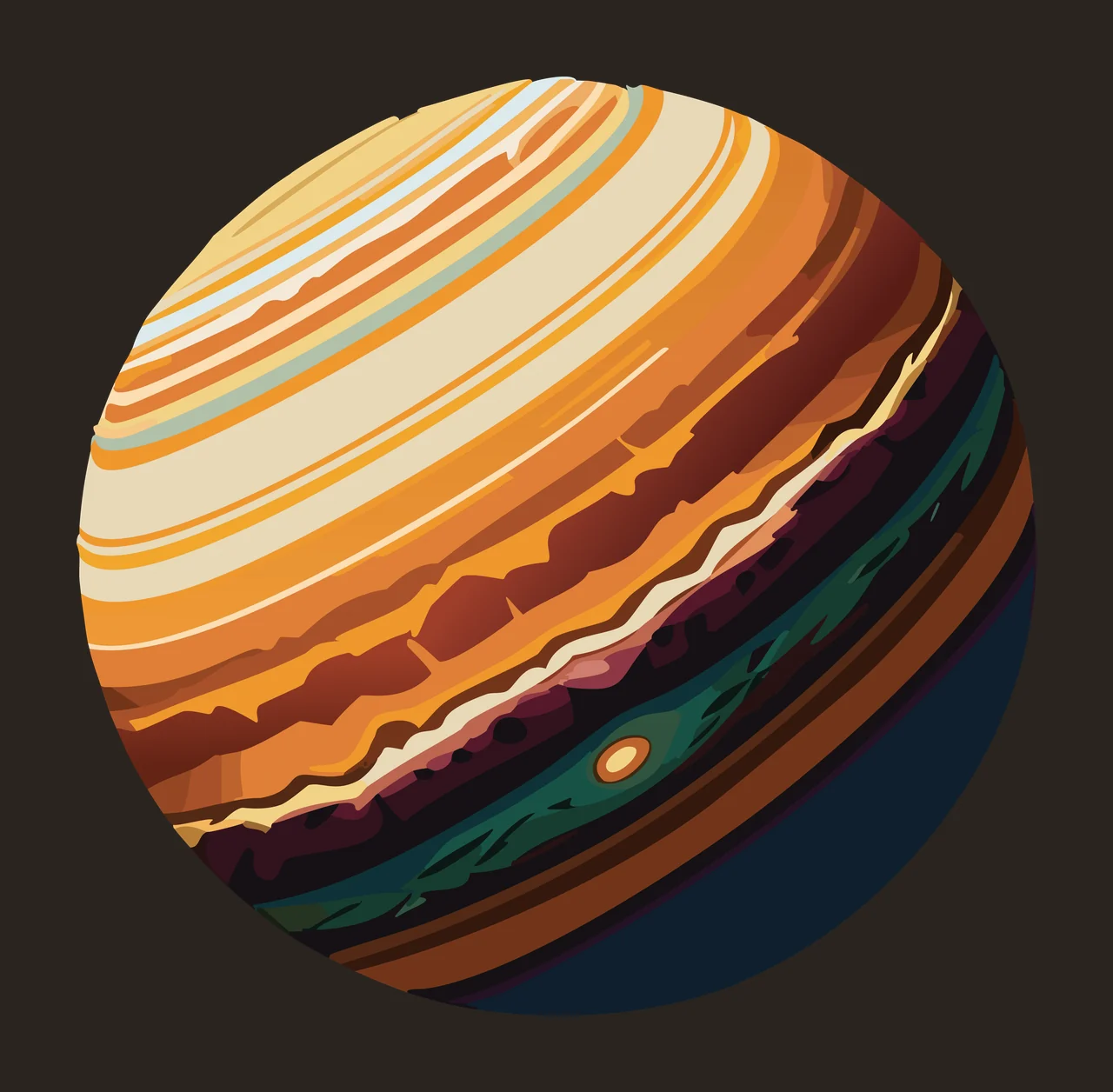 Abstract Circular Composition With Line Art circle overlap contrast preview thumbnail