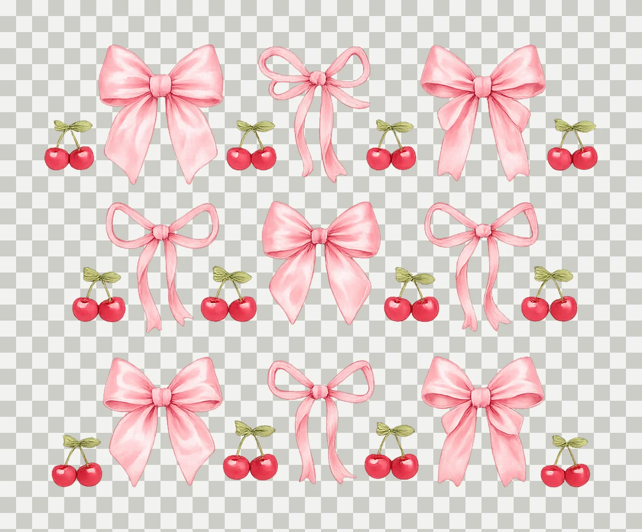 Cherry bow cute pink bow shirt design mama tee cherry bow transparency and detail preview thumbnail