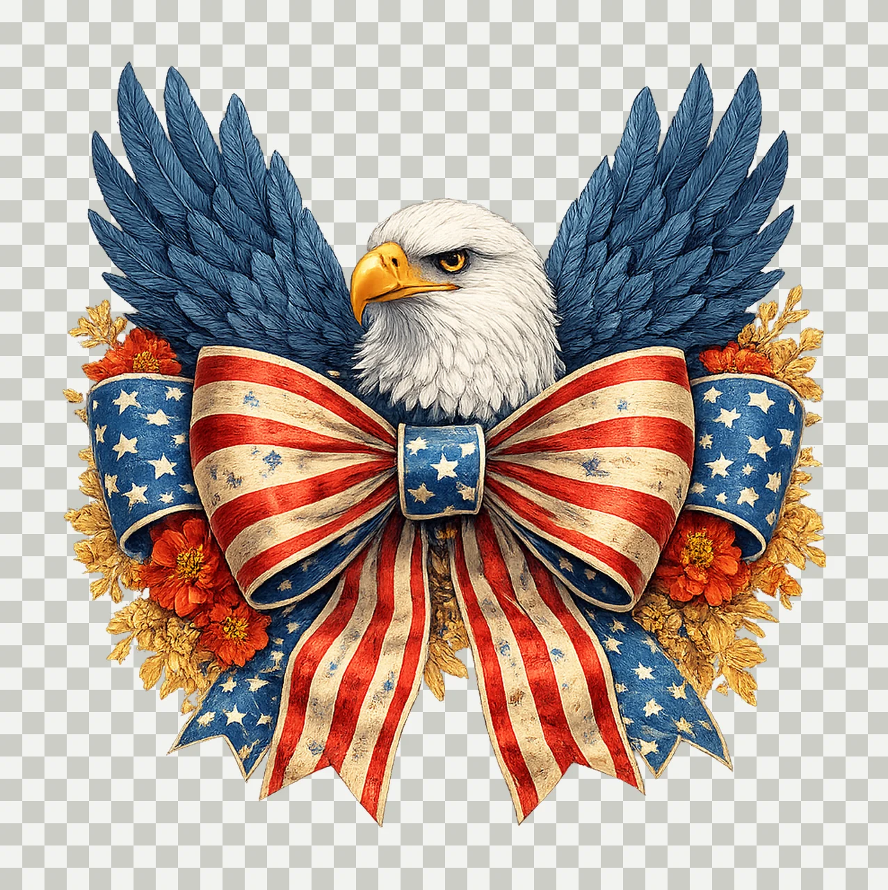 4th of July Usa 250th Anniversary America Emblem transparency and detail preview thumbnail