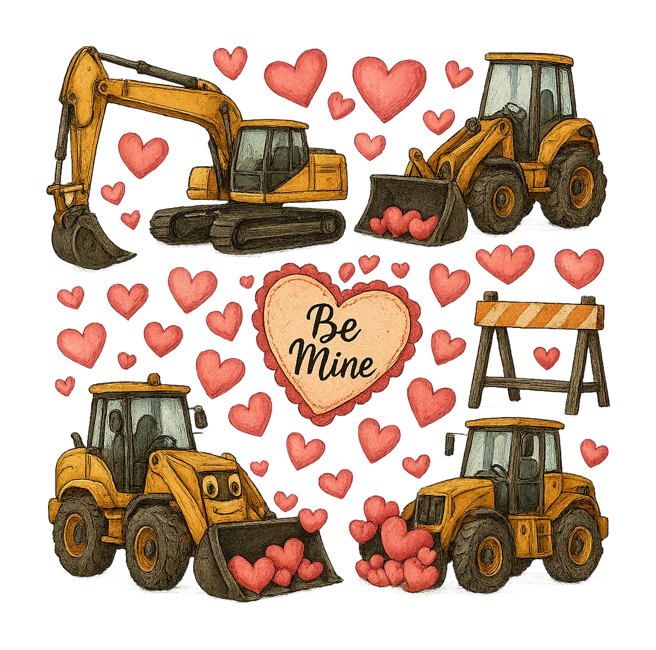 Valentines Farm Animals Truck Valentine Clip Art Be Mine