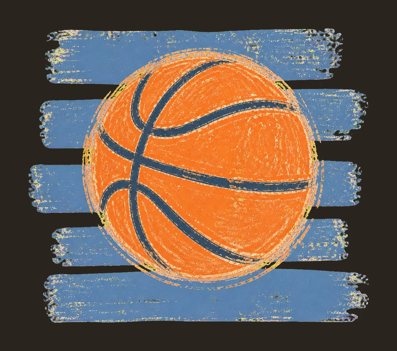Basketball Stripes Preppy Shirt Design Trendy Variation B contrast preview thumbnail