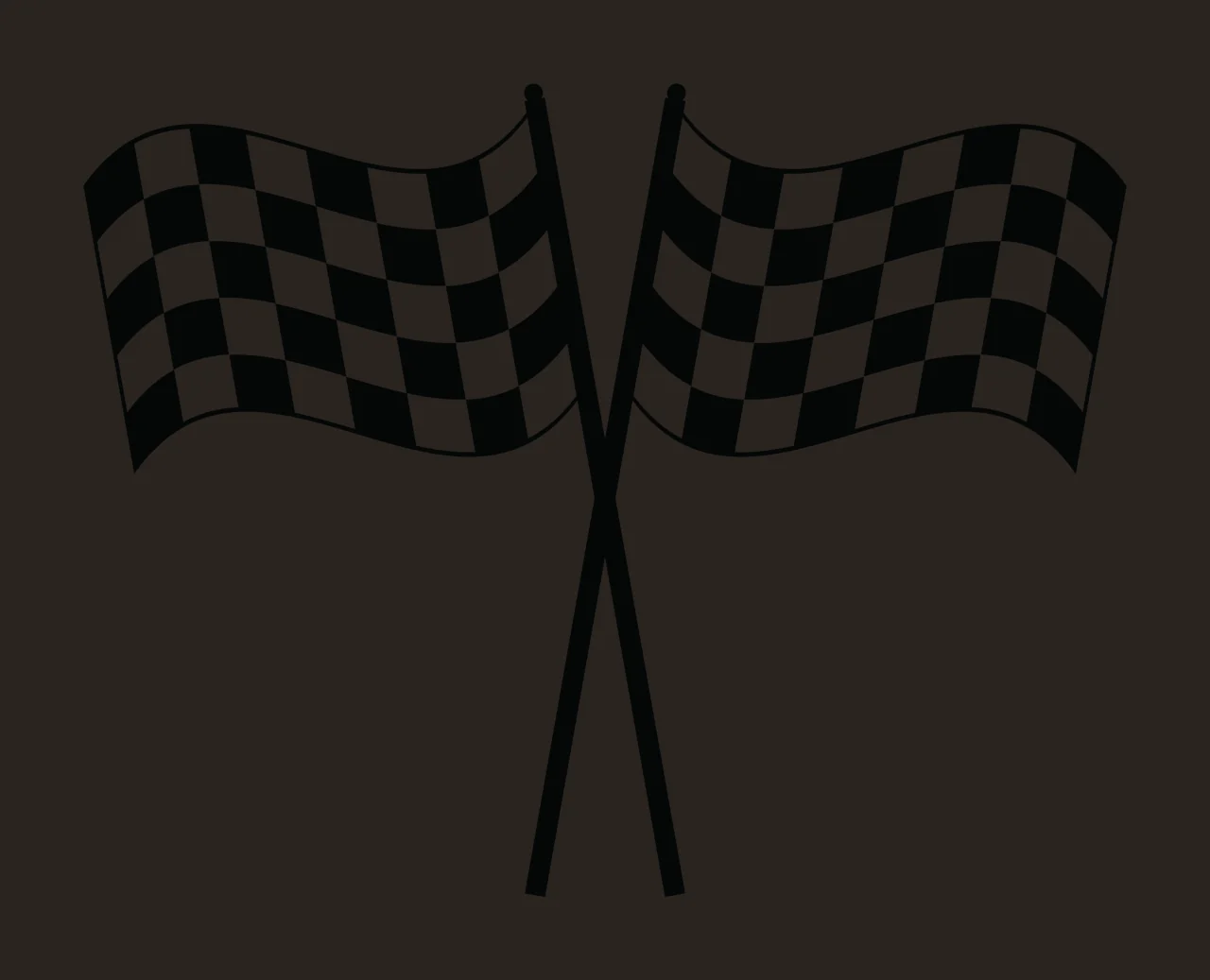 Two Crossed Checkered Flags On A White Background pattern black contrast preview thumbnail