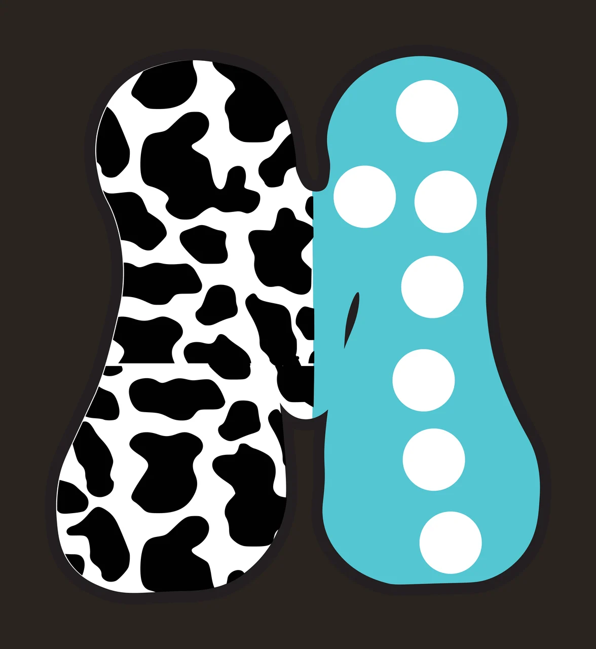 Half Cow Bright Font Dalmatian Race Doodle Leopard Character 05 racing contrast preview thumbnail
