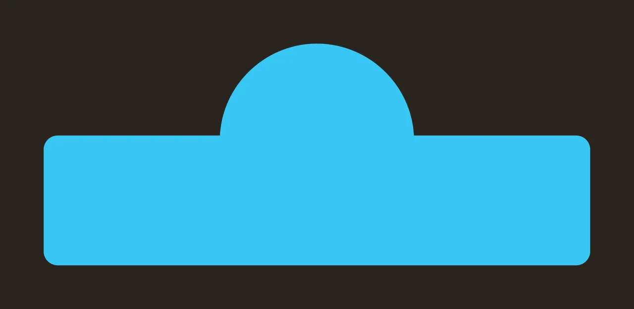 Black Rectangular Tab With A Circular Top Extension hanging contrast preview thumbnail