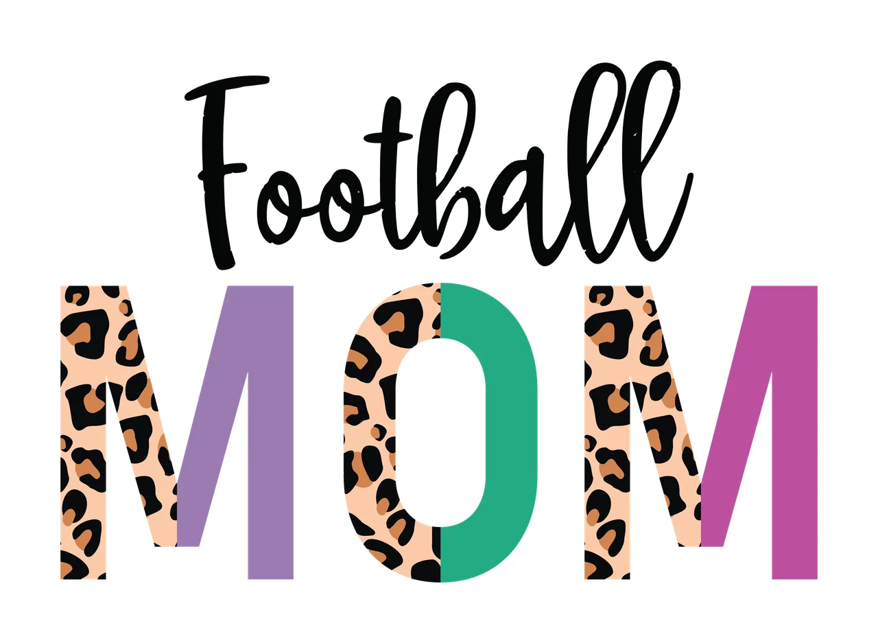 Mom Leopard Black Print Text Graphic With Cursive white Variation 2