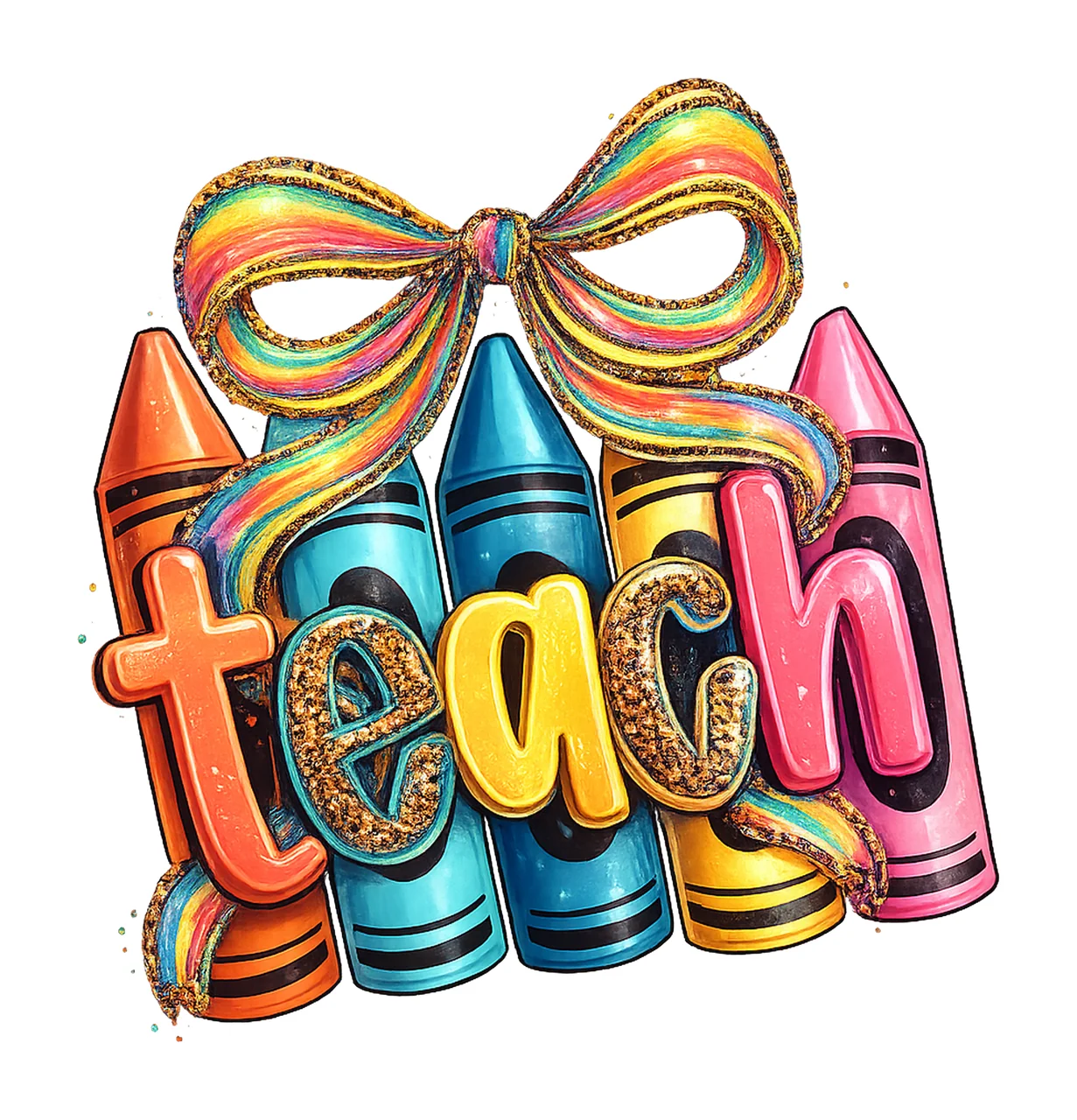 Cute Teacher Colorful Leopard Print School Teacher Markers