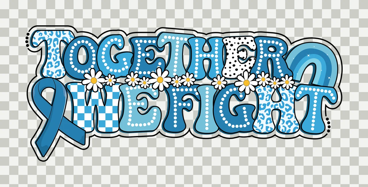 In Together One Fight Text With Ribbon stylized bubble font transparency and detail preview thumbnail