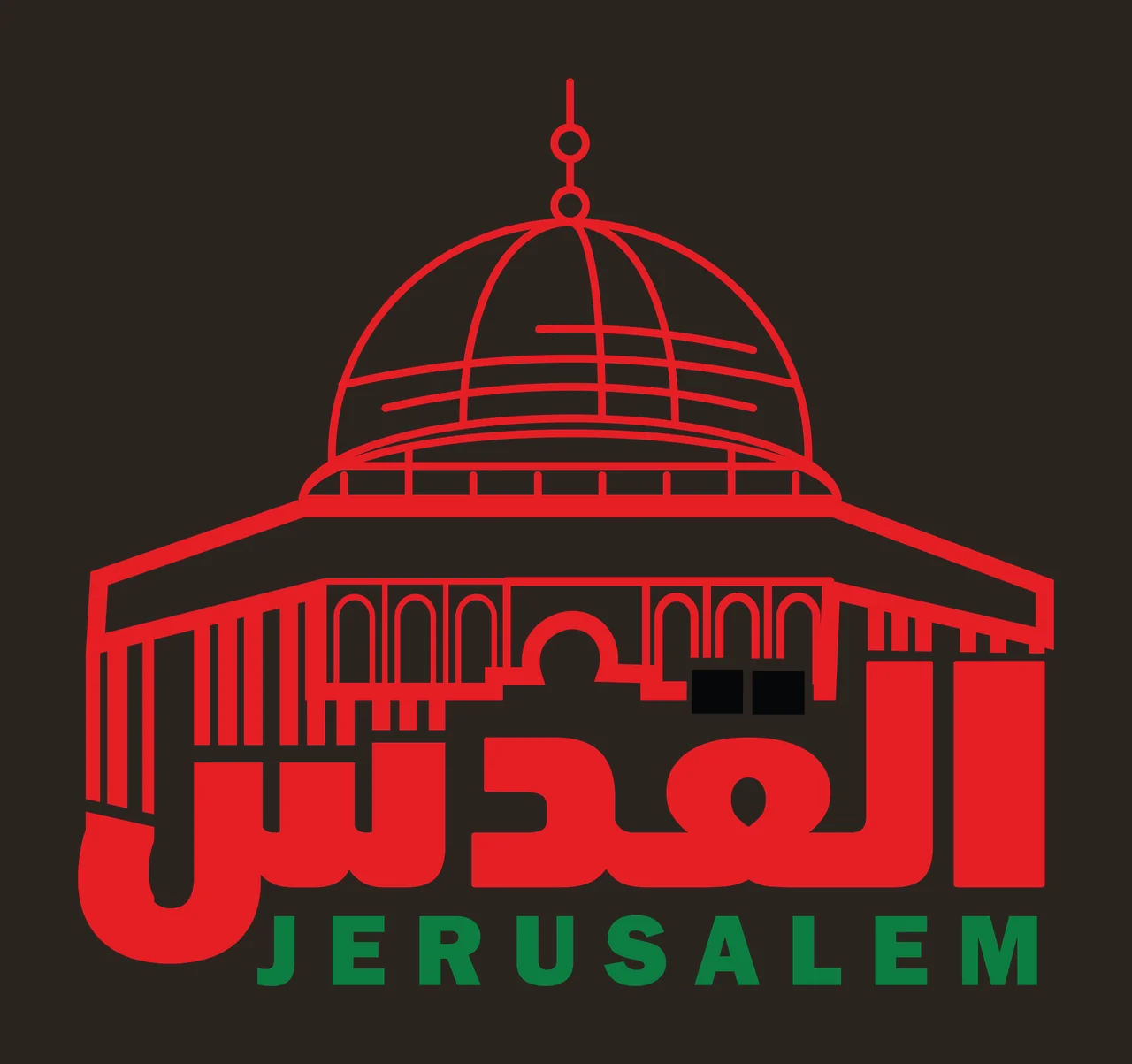 Jerusalem Dome Of The Rock Icon resting building architecture contrast preview thumbnail