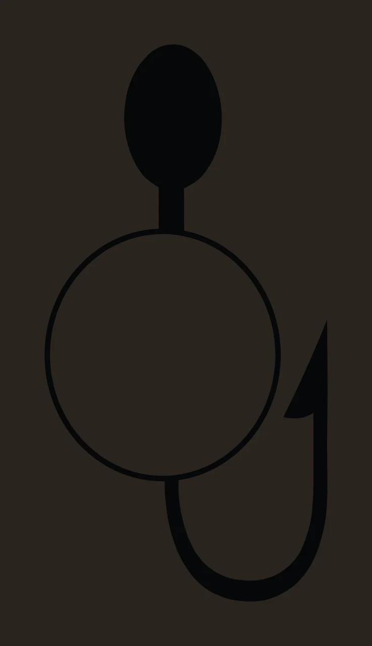 Fishing Hunting Monogram Character 17 fisherman angler bass contrast preview thumbnail