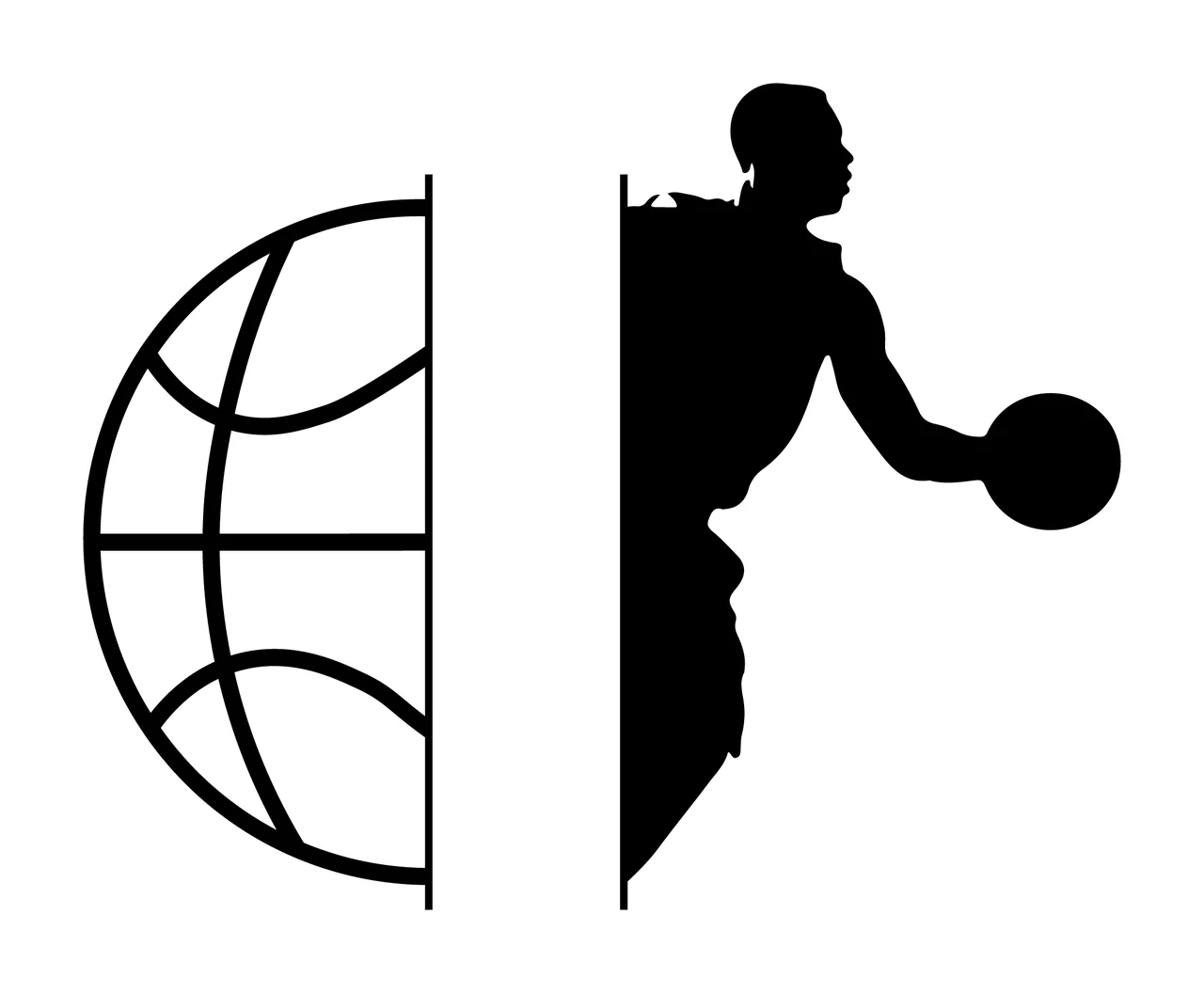 Can Glass Wrap Basketball Player Dribbling With Semicircle