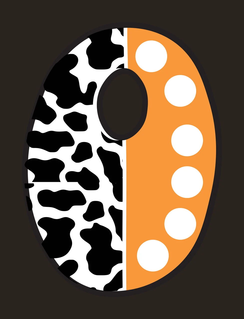 Half Cow Bright Font Dalmatian Race Doodle Leopard Character 07 racing contrast preview thumbnail