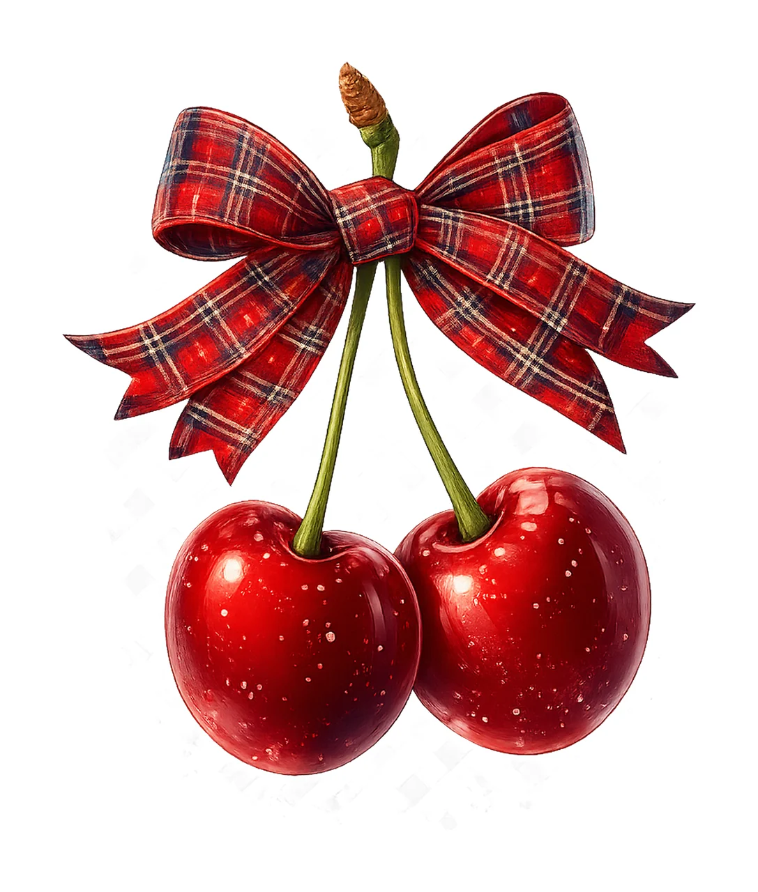 Cherry Cherries with Bow Cute Coquette Design Cherry