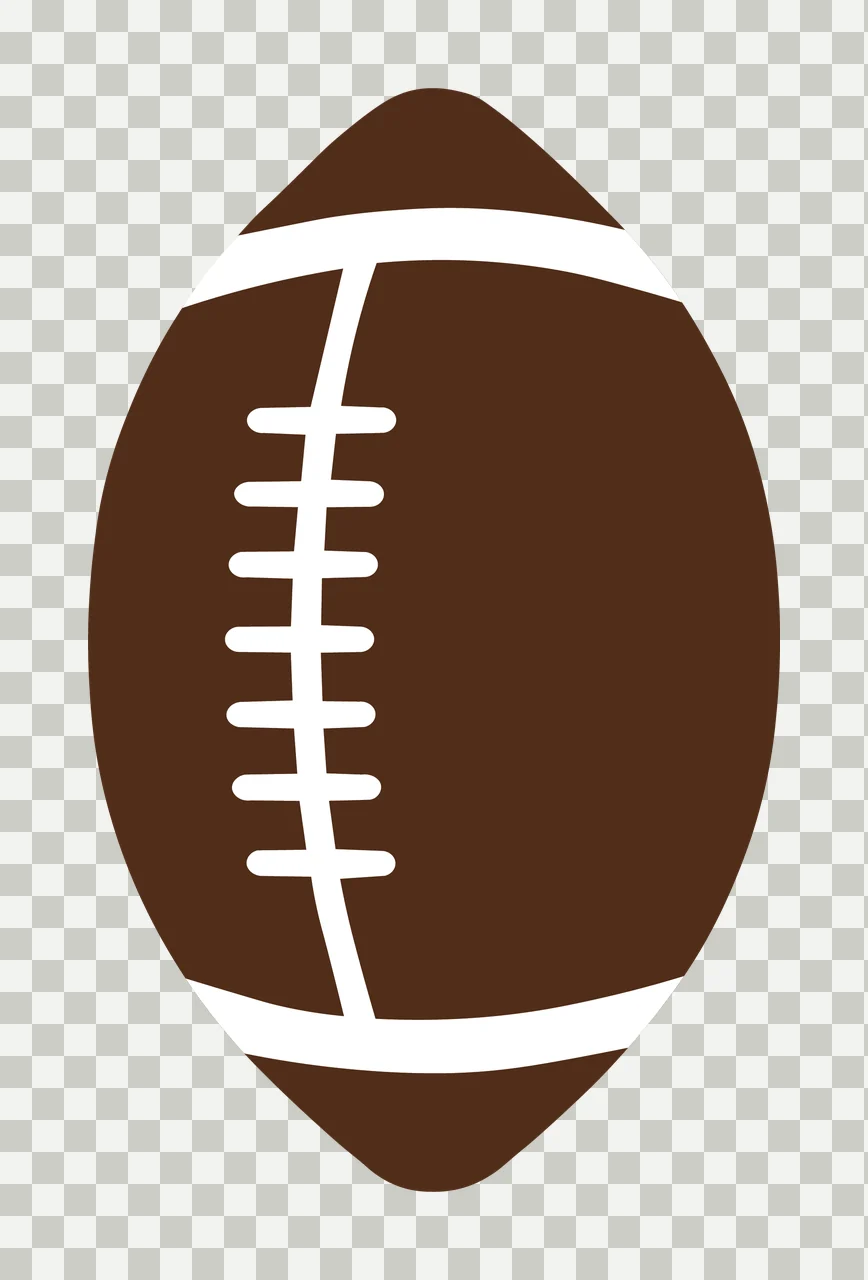 Football With Ball And Sport In Brown transparency and detail preview thumbnail