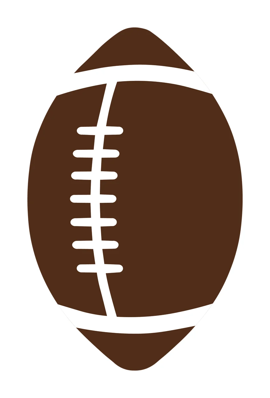 Football With Ball And Sport In Brown