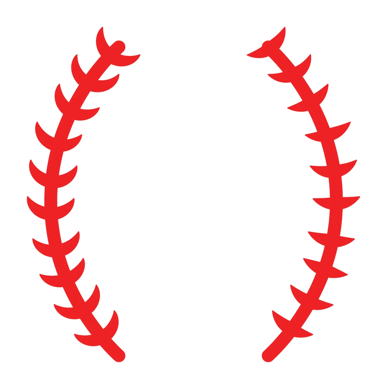 Black Symmetrical Laurel Leaf Branches leaves silhouette wreath