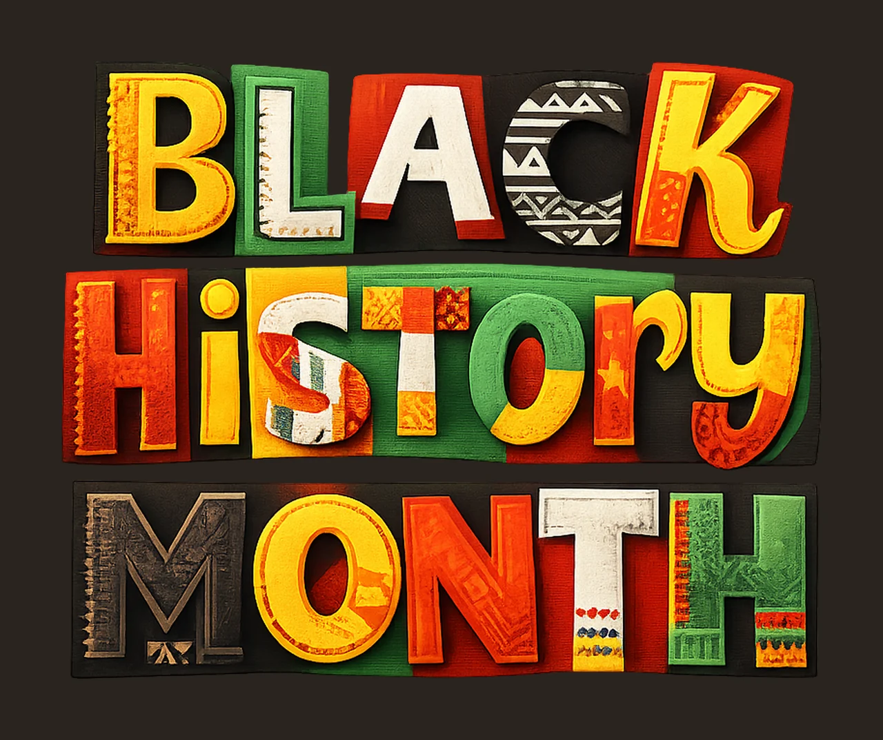 Y2K Collage Black History Month Afro American History Am contrast preview thumbnail