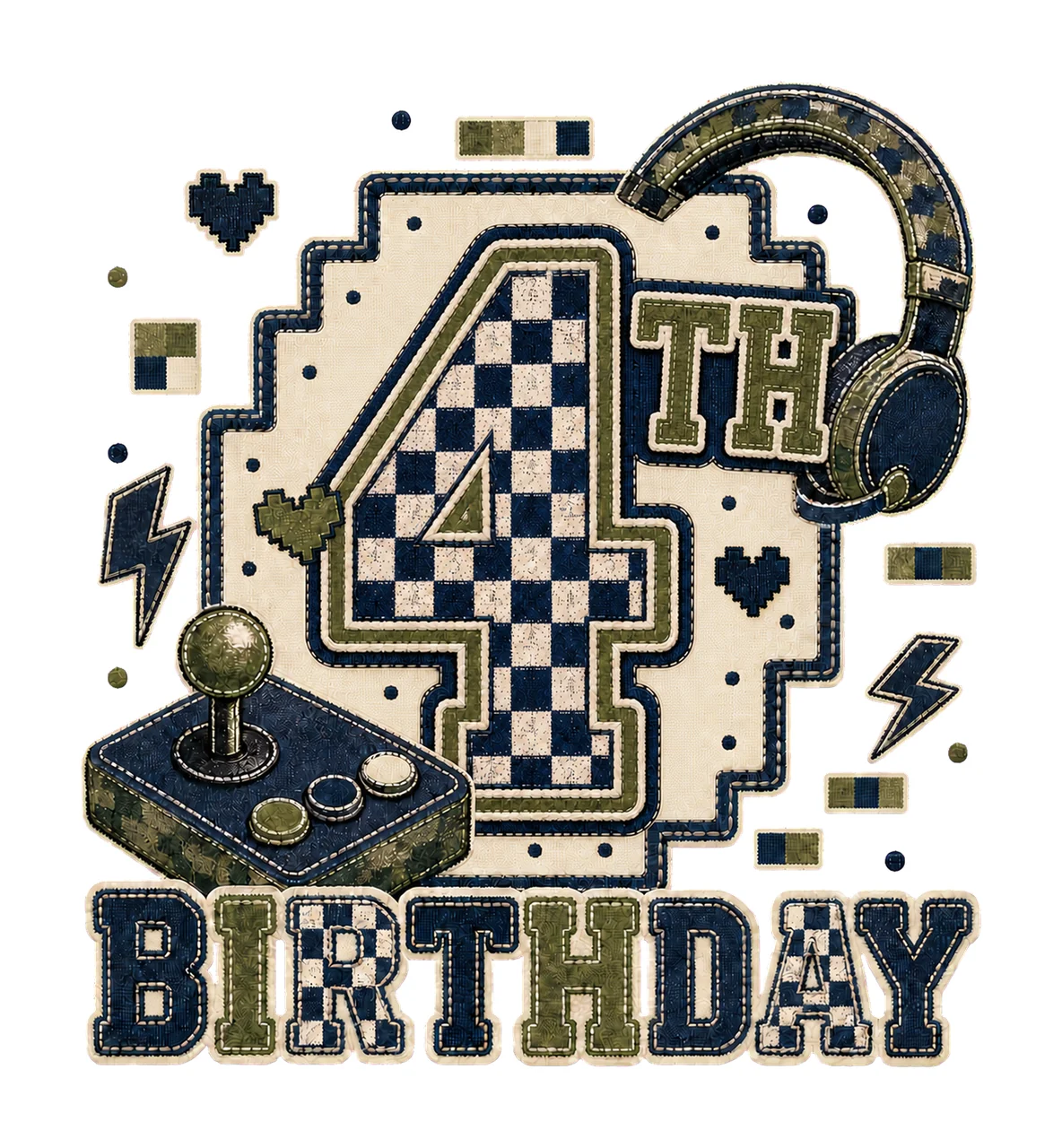 Star Camo Gamer Birthday sublimation instant Variation D