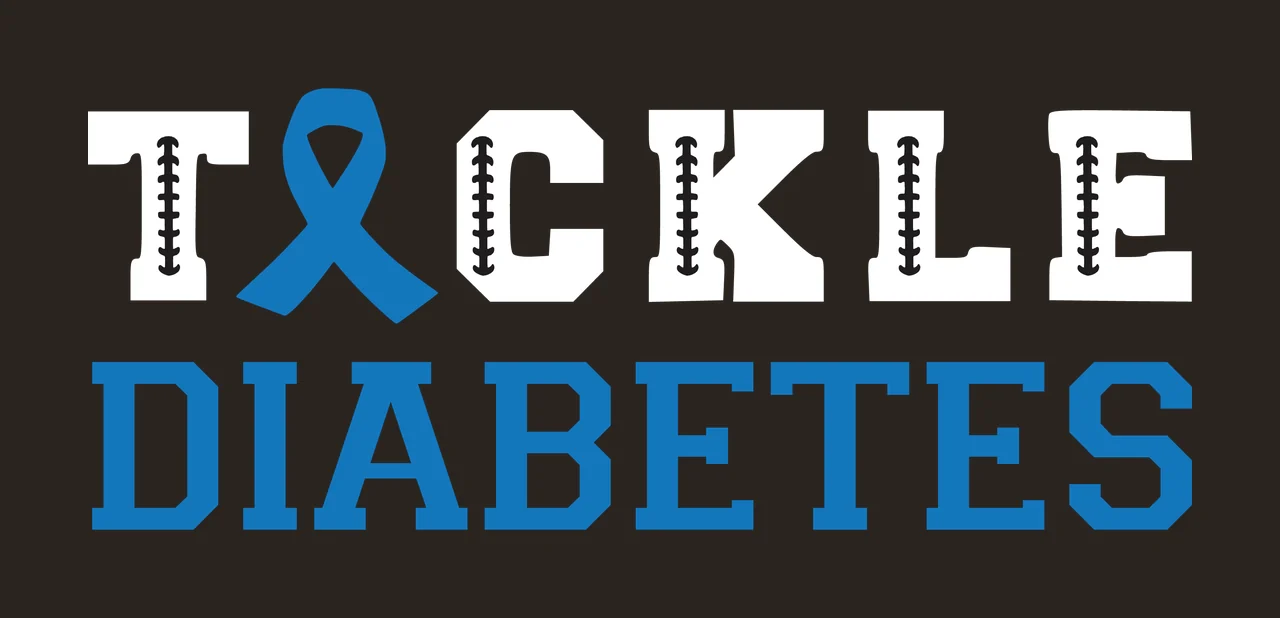 White Tackle Diabetes Black Text With Ribbon contrast preview thumbnail
