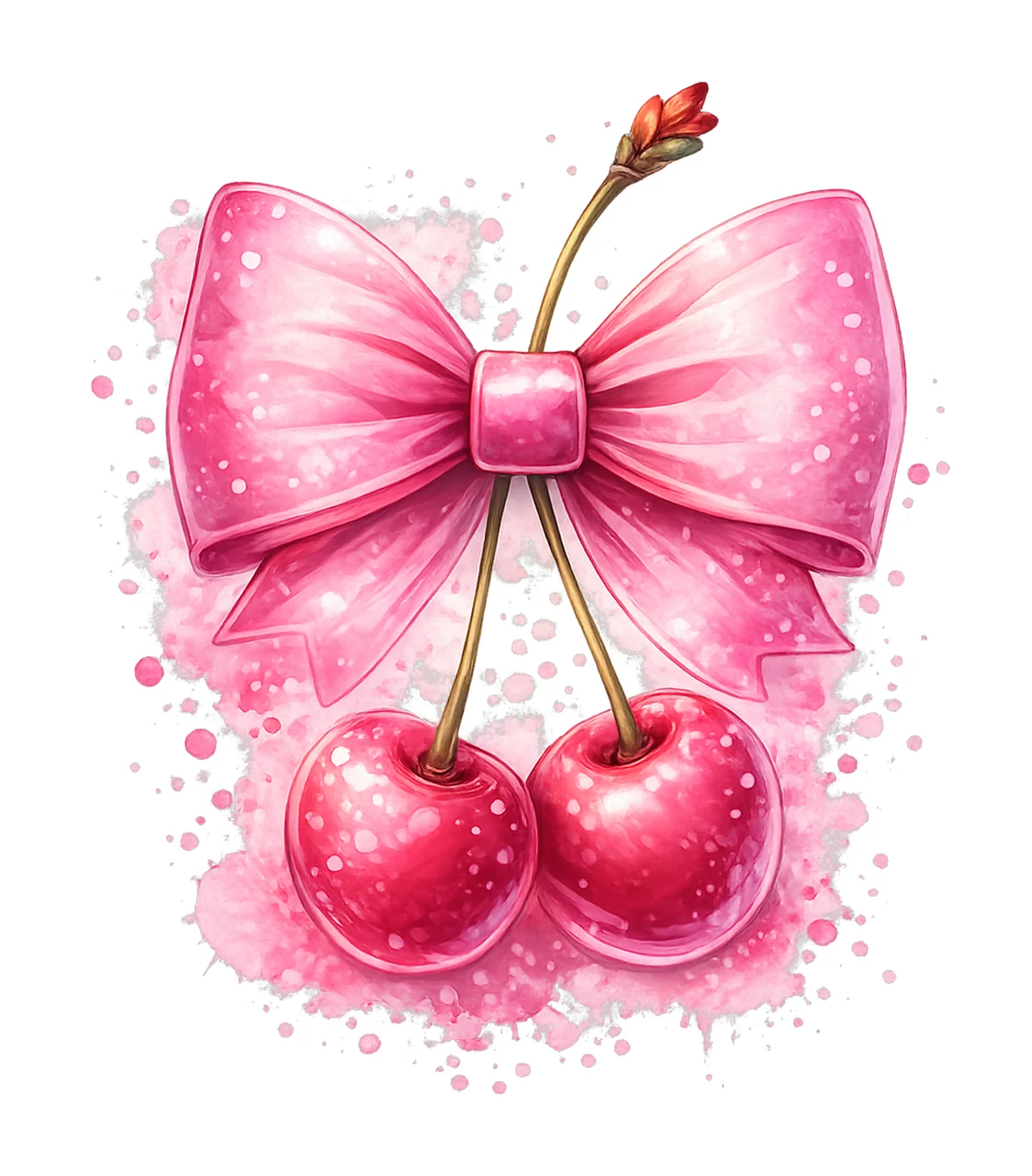 Coquette Cherry Cherries Sublimation Design Cherry Artwork