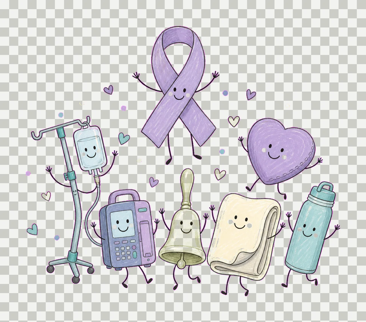 Oncology Nurse Chemo Nurse Doodles Cancer Nurse Variation C transparency and detail preview thumbnail