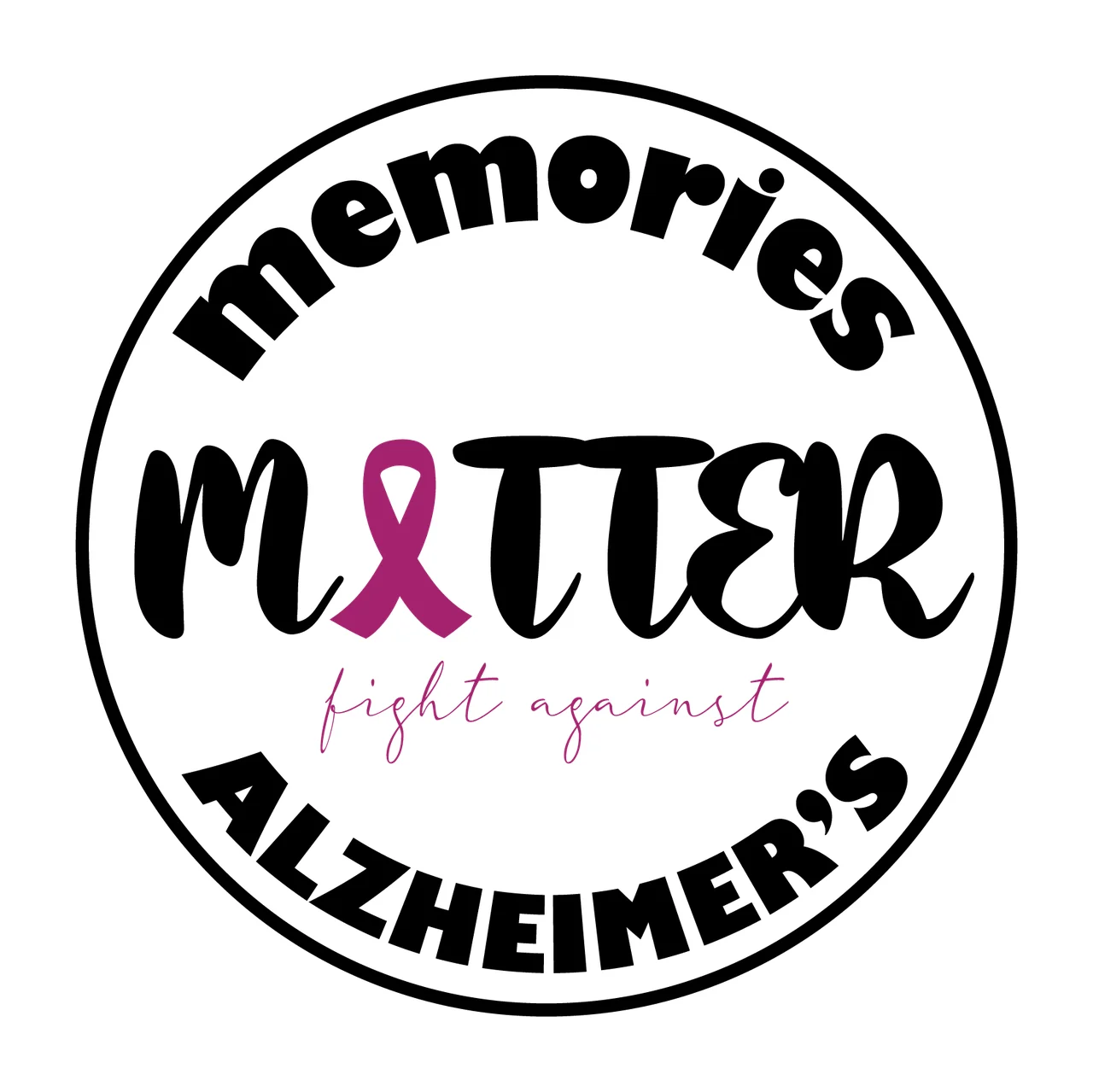 Alzheimer Illustration scalable logo design icon
