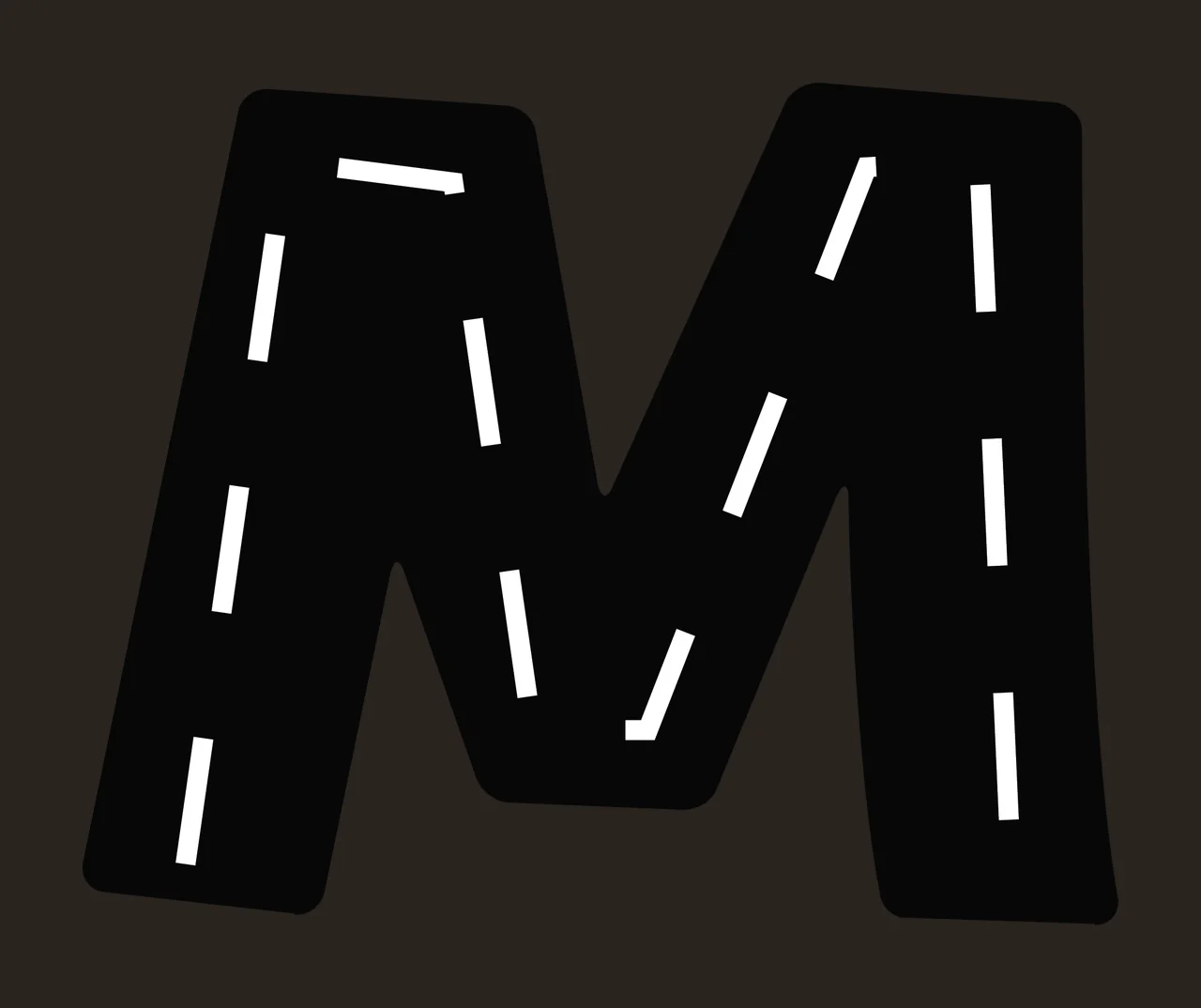 Race Track Font Character 03 racing checkered flag speedway contrast preview thumbnail