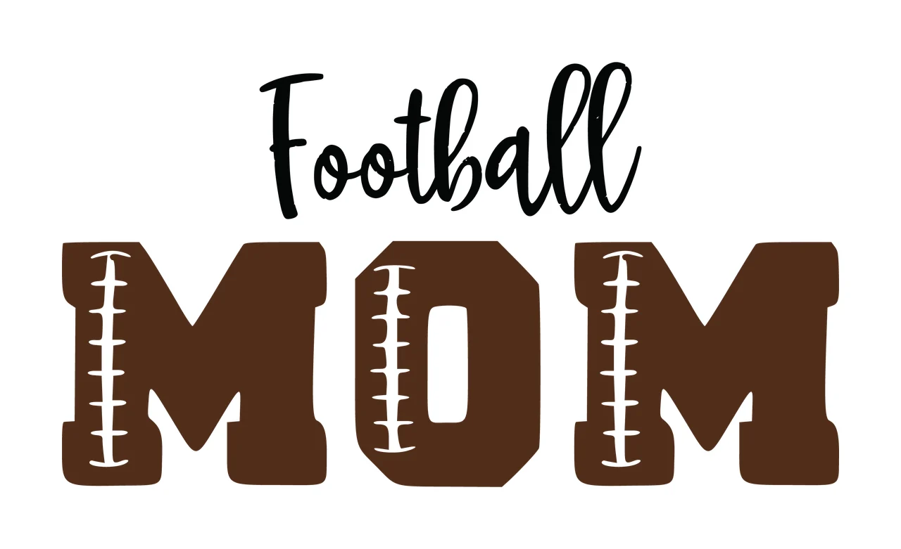Football Text With Laces Design lettering typography black