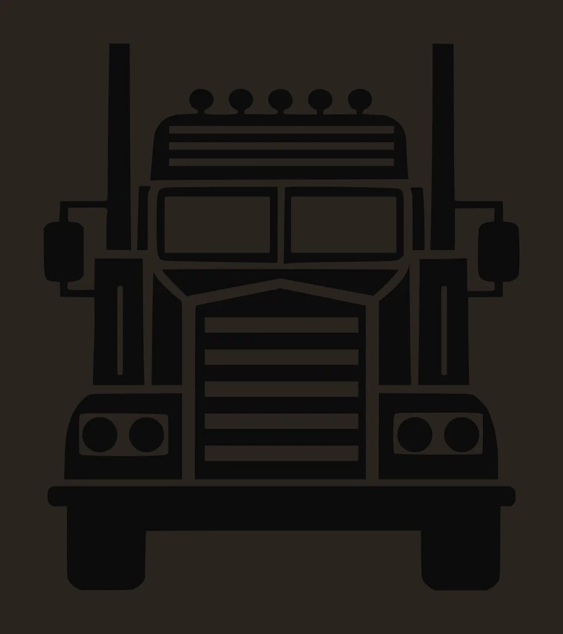 Semi Truck Monogram Character 06 pickup vehicle monster automobile contrast preview thumbnail