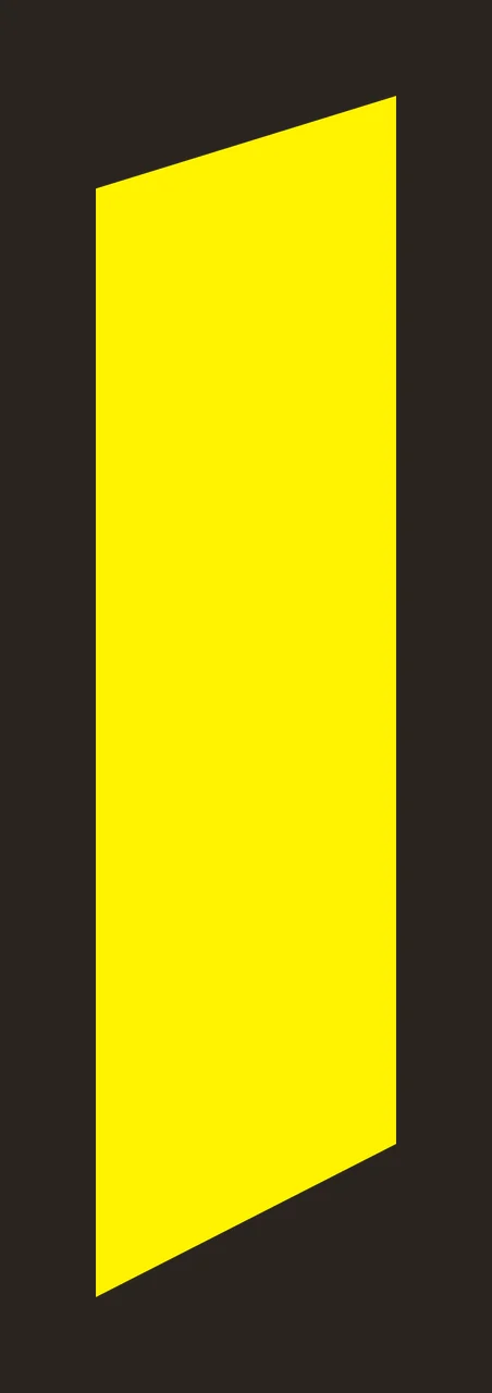 Solid Black Tilted Quadrilateral Shape minimalist geometry contrast preview thumbnail