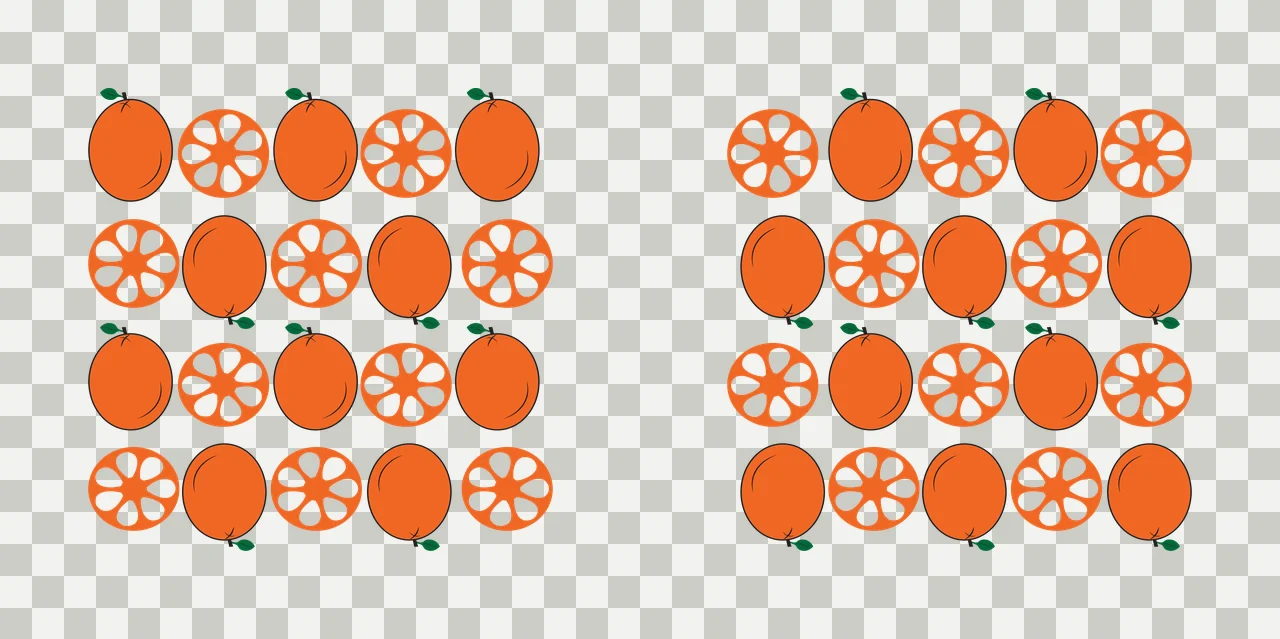 Can Glass Wrap Fruit And Sliced Repeating Pattern Slice Silhouette transparency and detail preview thumbnail