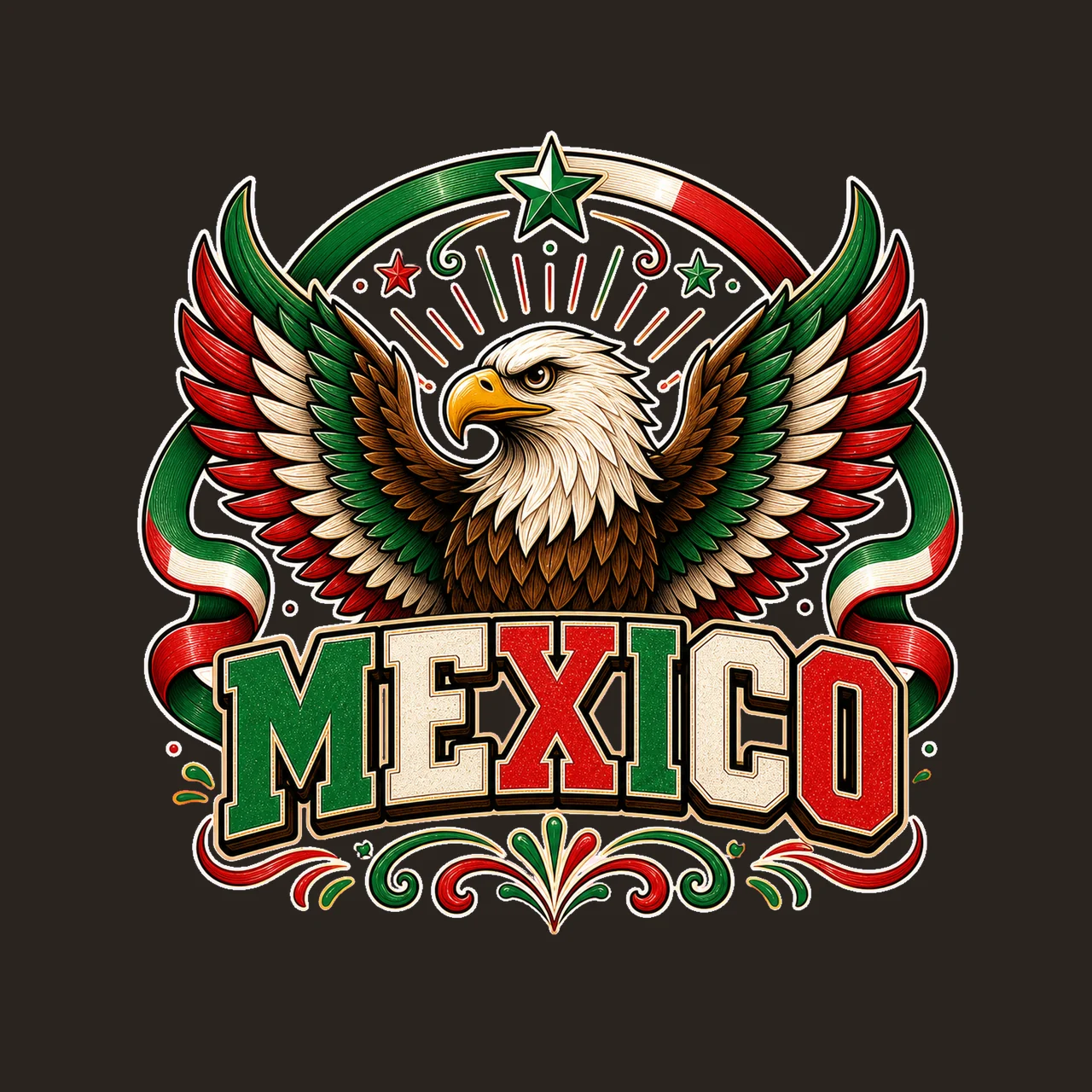 Mexico Eagle Heritage sublimation instant shirt Variation D contrast preview thumbnail